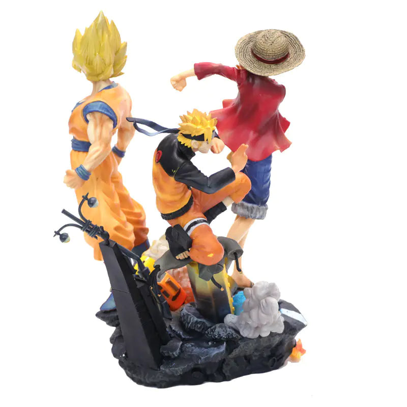 Estatua Épica JUMP – Goku x Naruto x Luffy