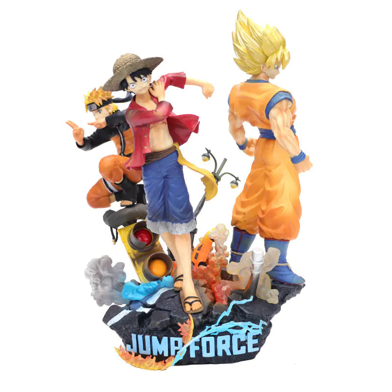 Estatua Épica JUMP – Goku x Naruto x Luffy