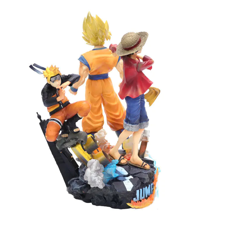 Estatua Épica JUMP – Goku x Naruto x Luffy