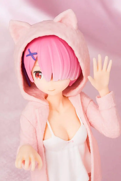 Figura Re:Zero – Rem y Ram con Orejas de Gato (13 cm)
