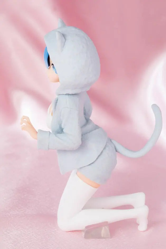 Figura Re:Zero – Rem y Ram con Orejas de Gato (13 cm)